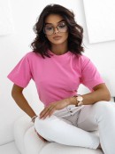T-shirt Basic - ciemny róż