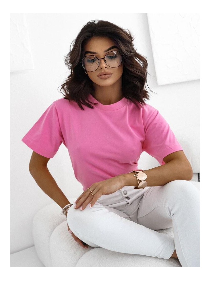 T-shirt Basic  - ciemny róż