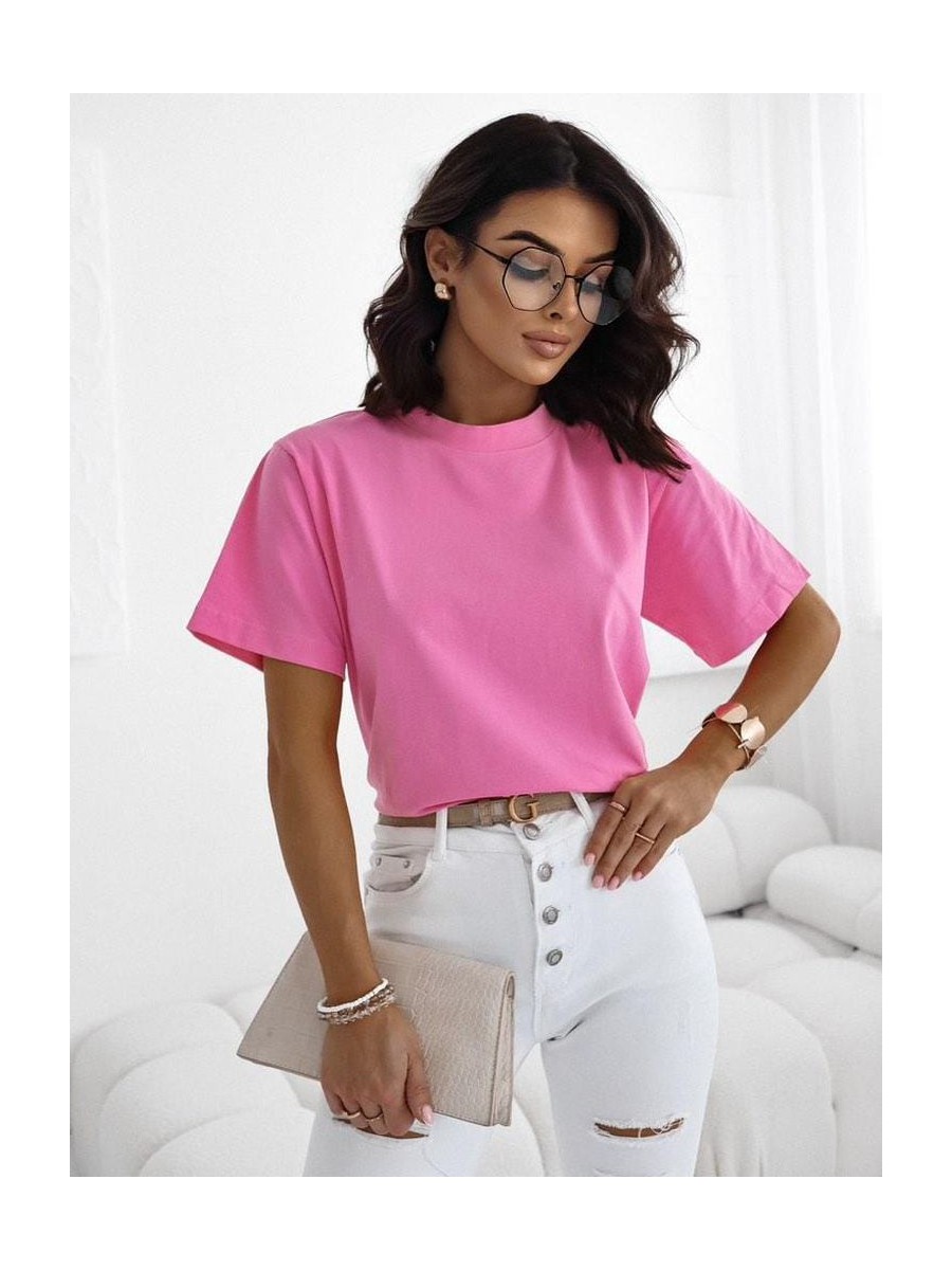 T-shirt Basic  - ciemny róż
