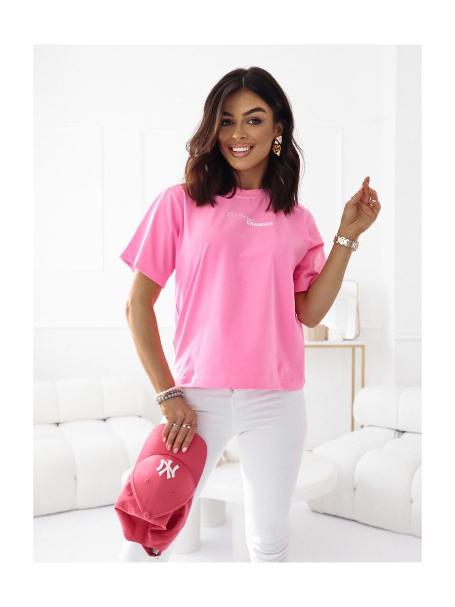 T-shirt be the game changer- różowy