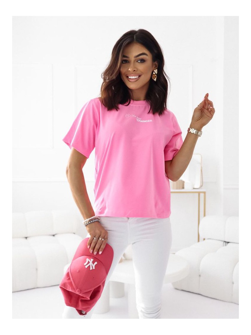 T-shirt be the game changer- różowy