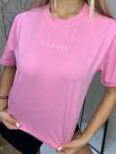 T-shirt classy - różowy