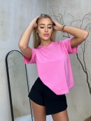 T-shirt classy - różowy
