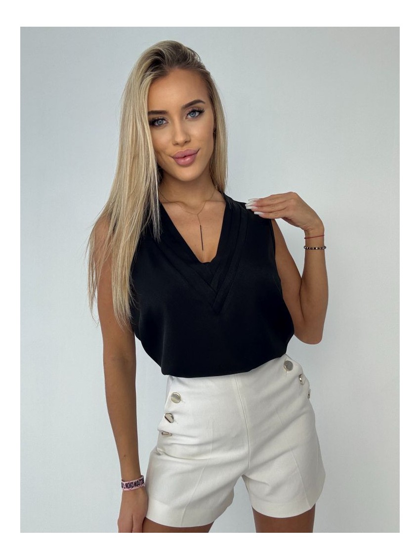Bluzka Vneck- czarna