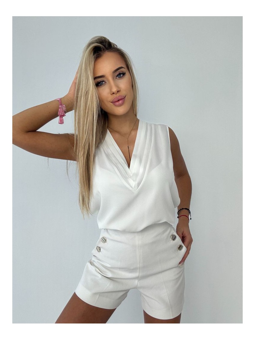 Bluzka Vneck- ecru