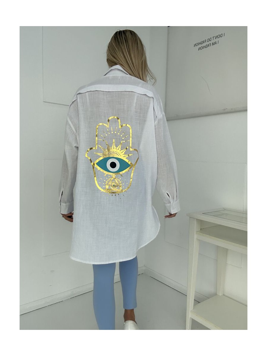 Koszula bawełna eye- biały