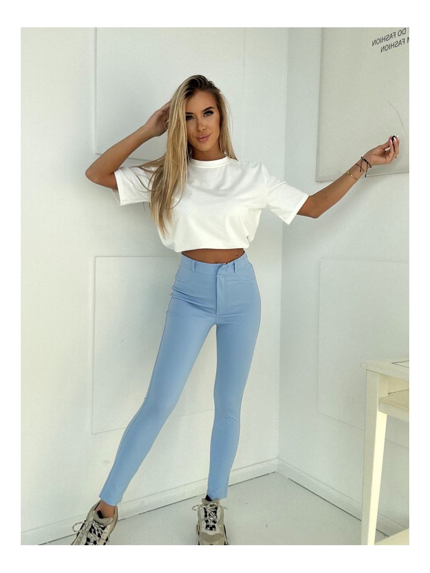 Legginsy- niebieskie