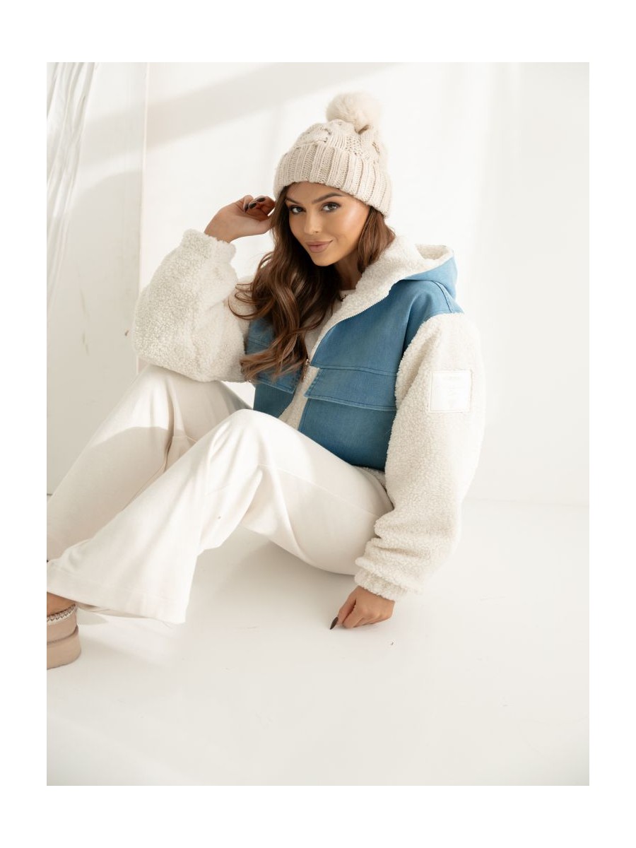 Kurtka Winter - jeans z barankiem