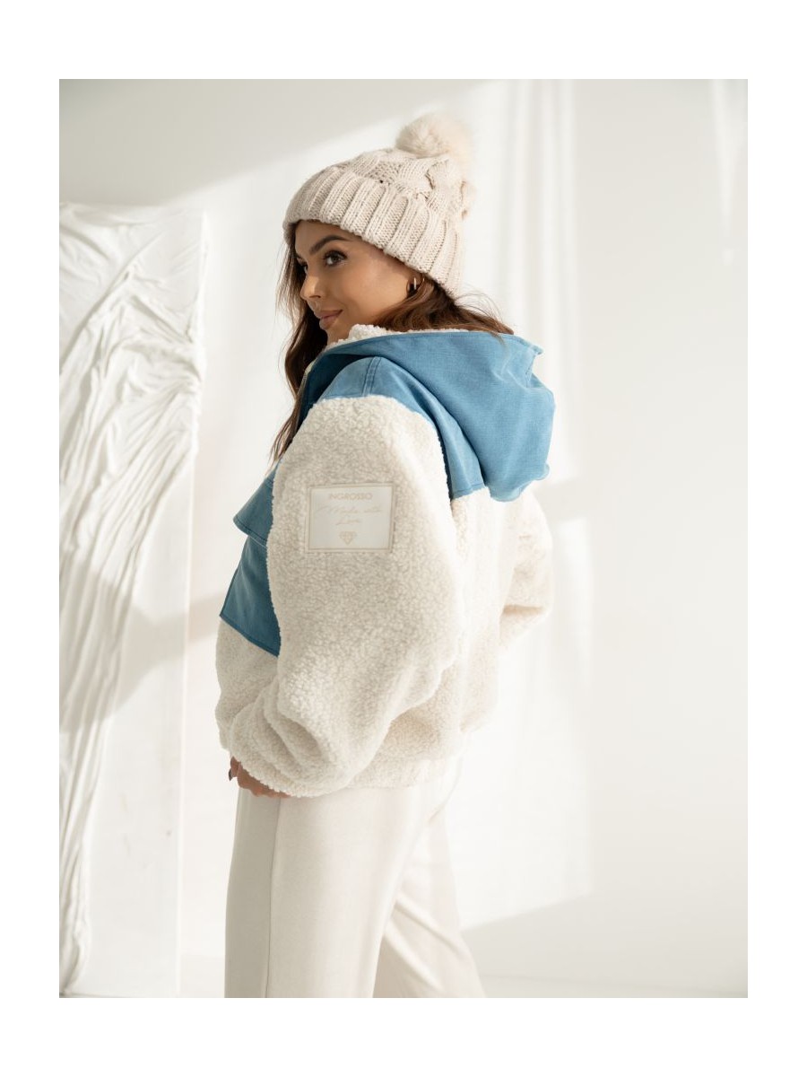 Kurtka Winter - jeans z barankiem