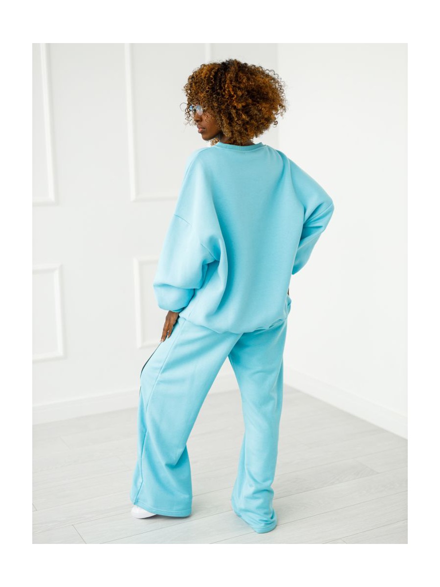 Bluza Heart z wyciętym sercem - błękit