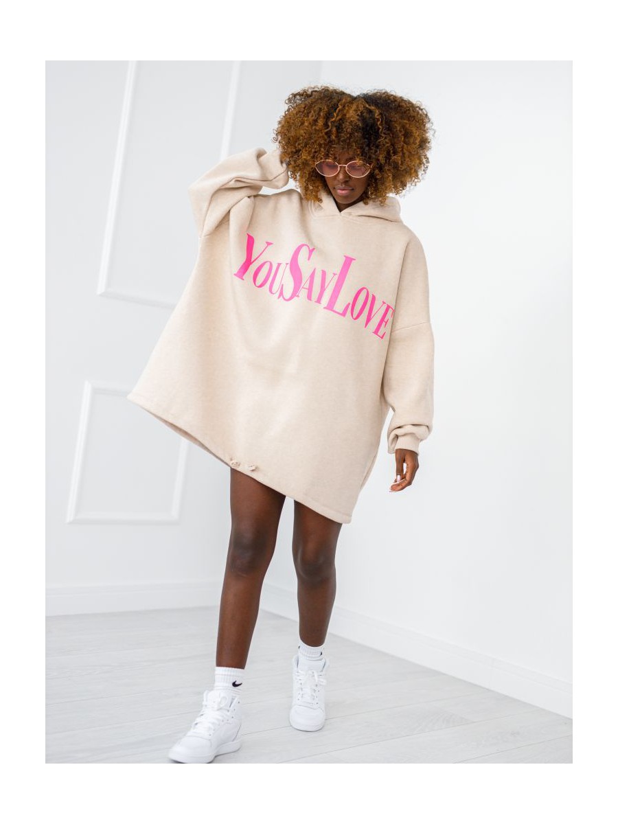 Bluza You Say Love - Beżowa