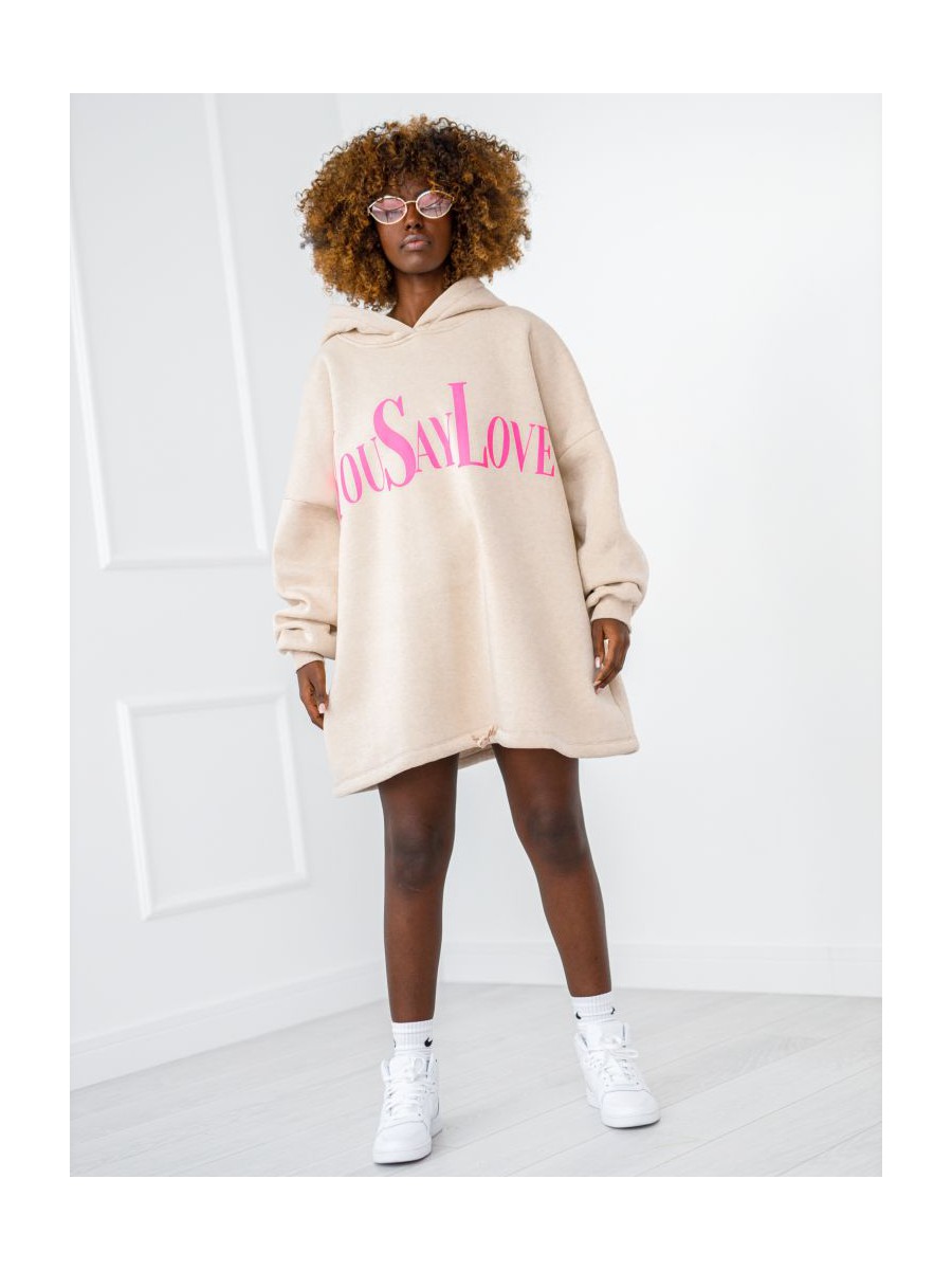 Bluza You Say Love - Beżowa