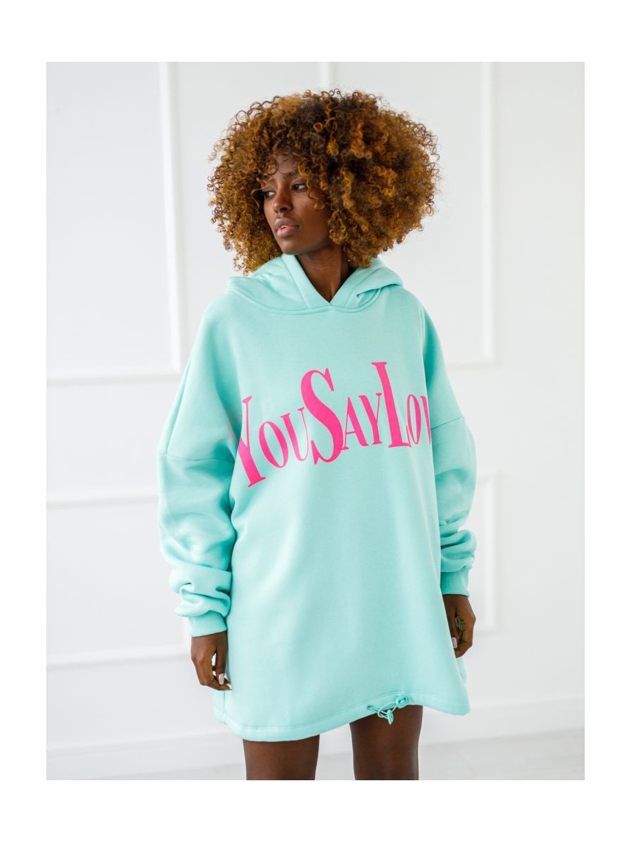 Bluza You Say Love - Miętowy