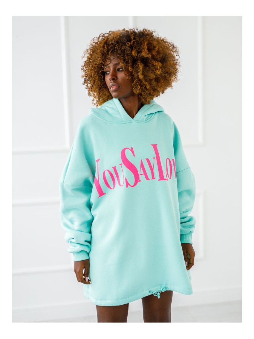 Bluza You Say Love - Miętowy