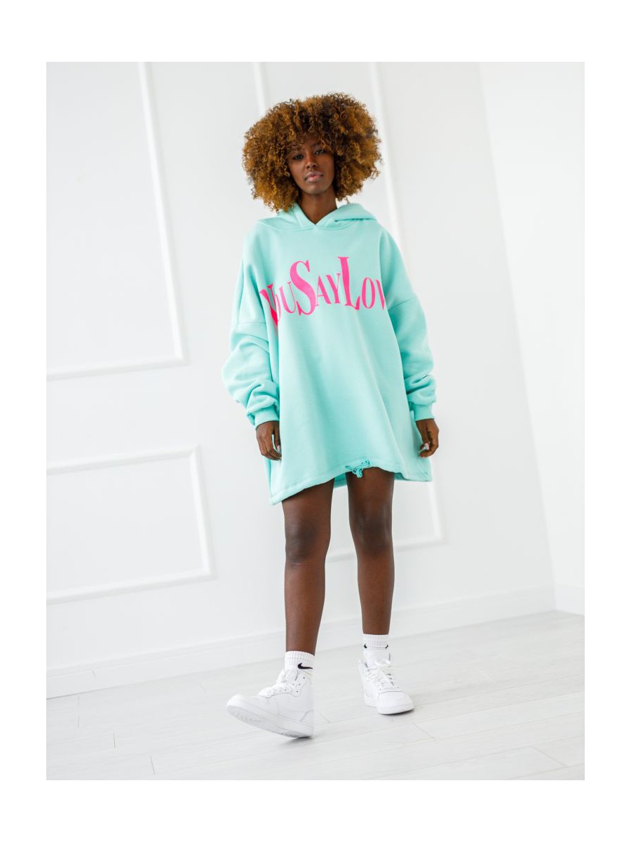 Bluza You Say Love - Miętowy