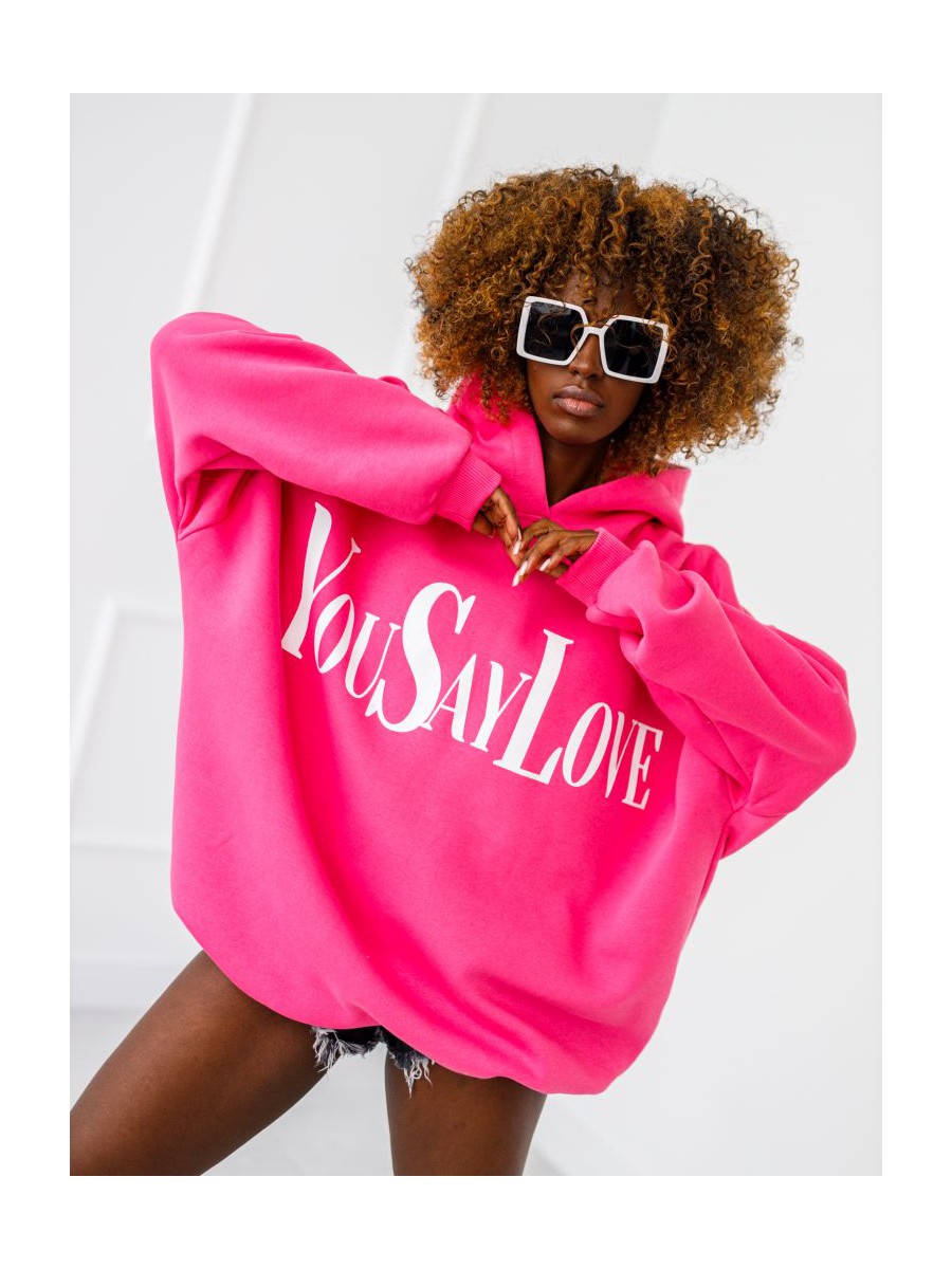 Bluza You Say Love - Różowy