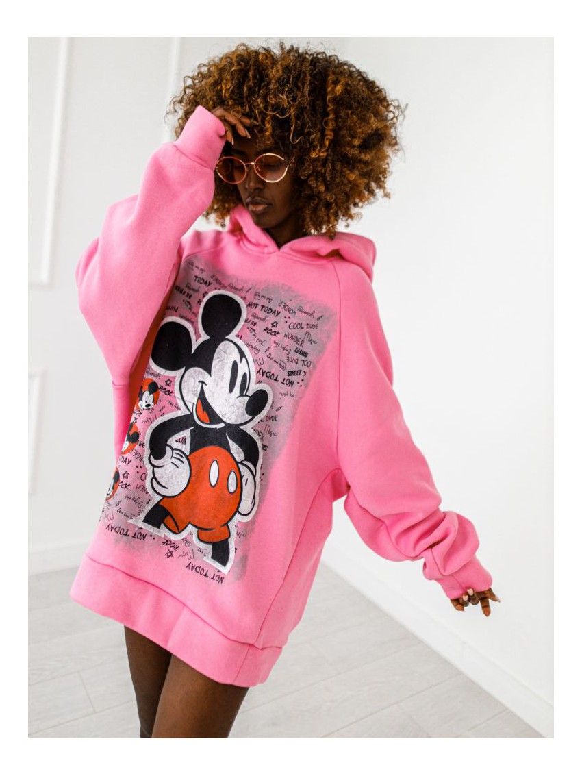 Bluza z kapturem - Micky II - Puder róż