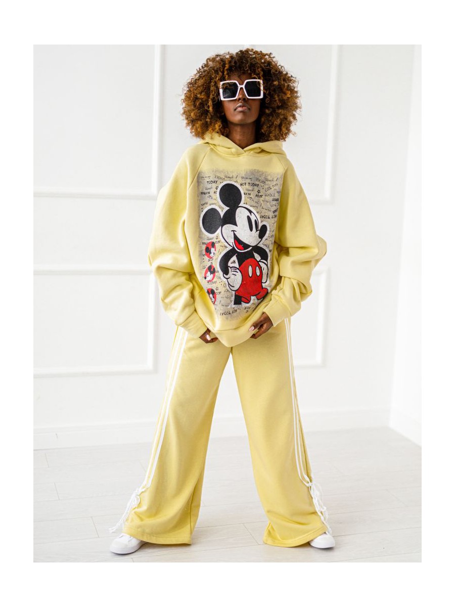 Bluza z kapturem - Micky II - Żółta